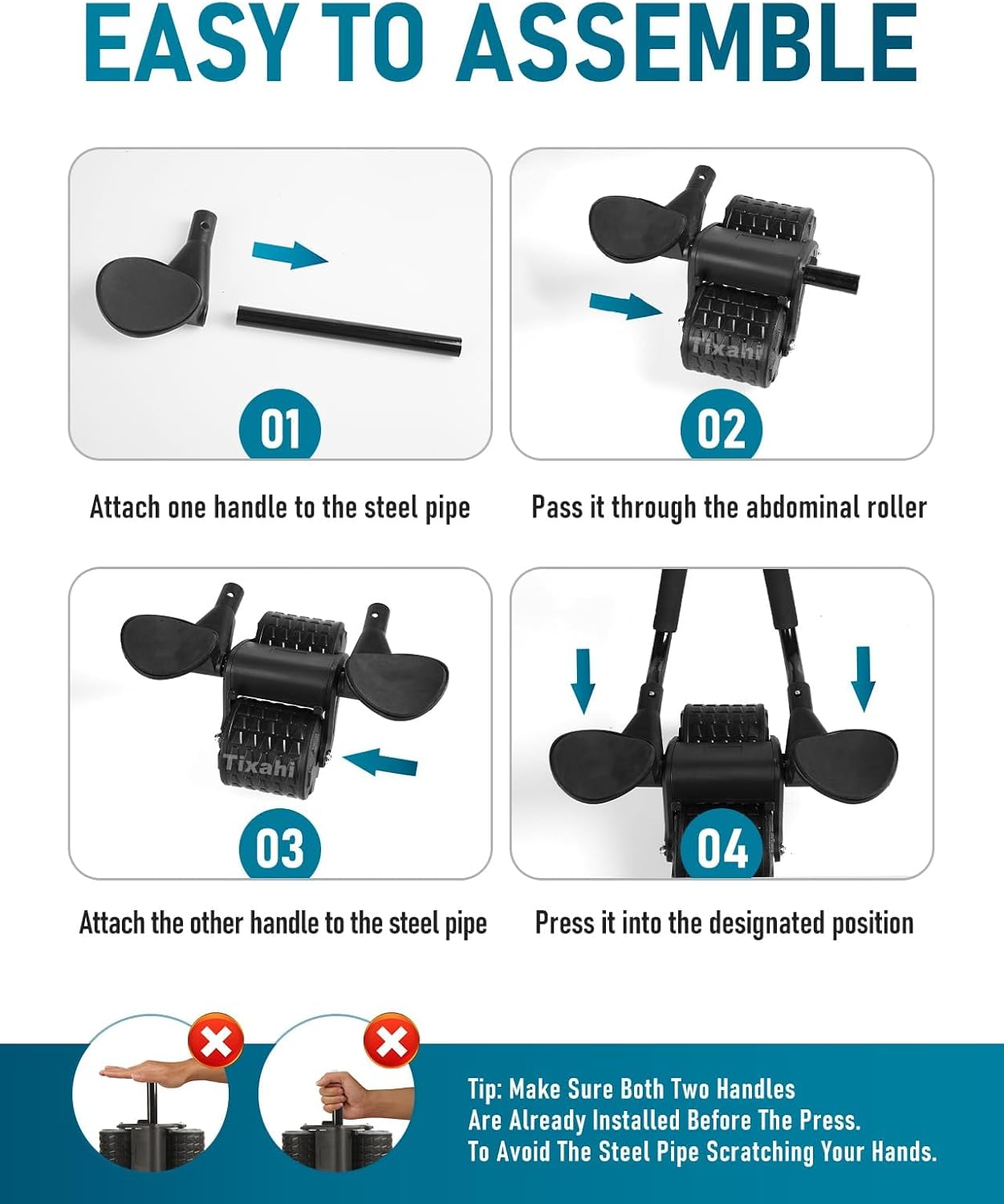 Ab Roller With Elbow Support